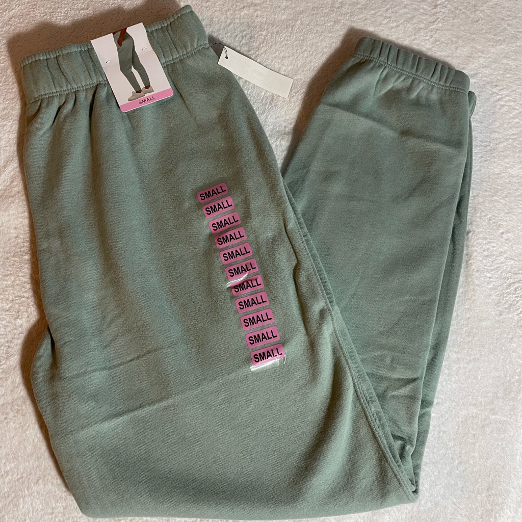 Calvin Klein Women’s Fleece Small Green Jogger Pants